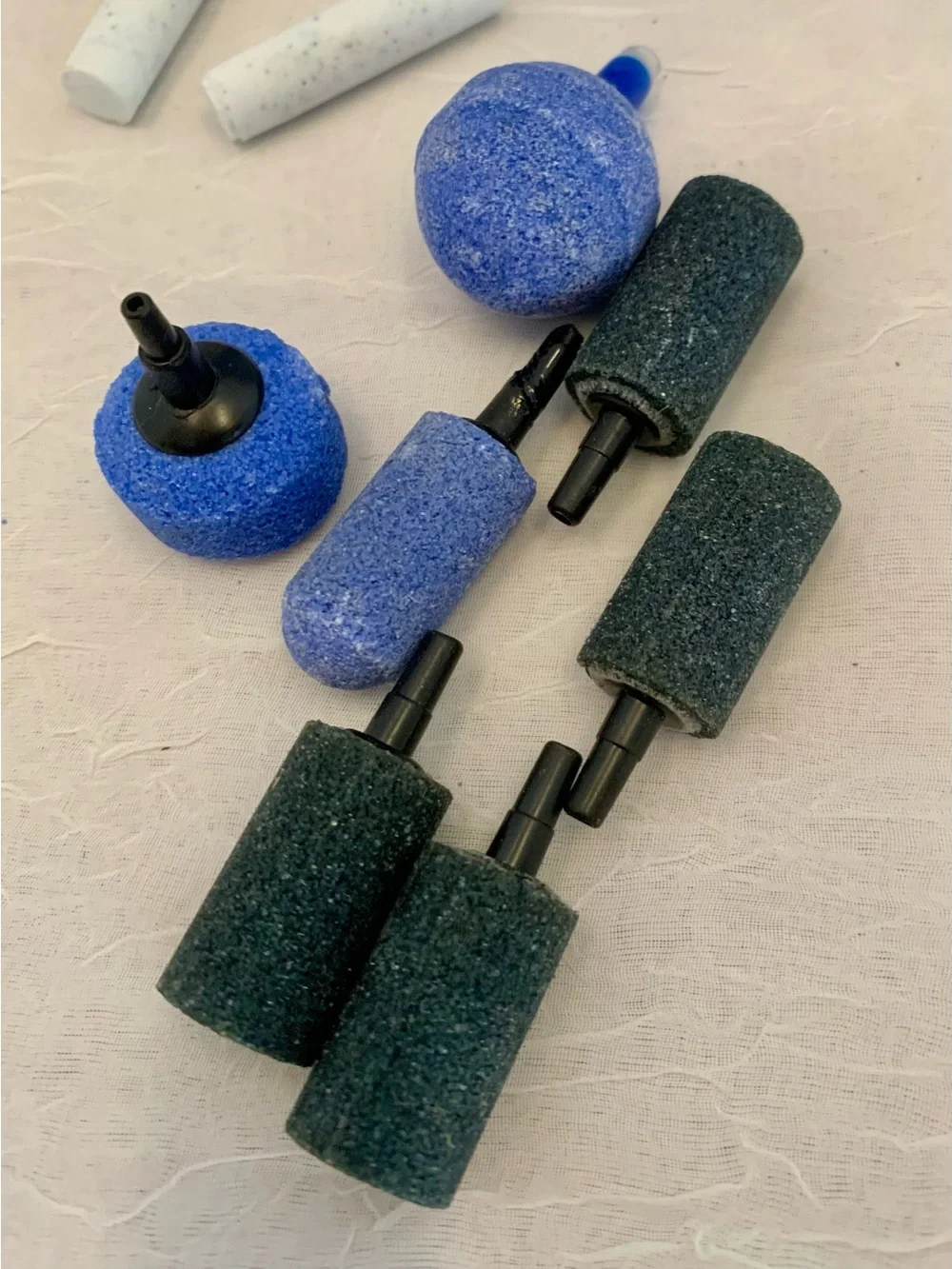 Air stone and wood filters for aquariums all included.